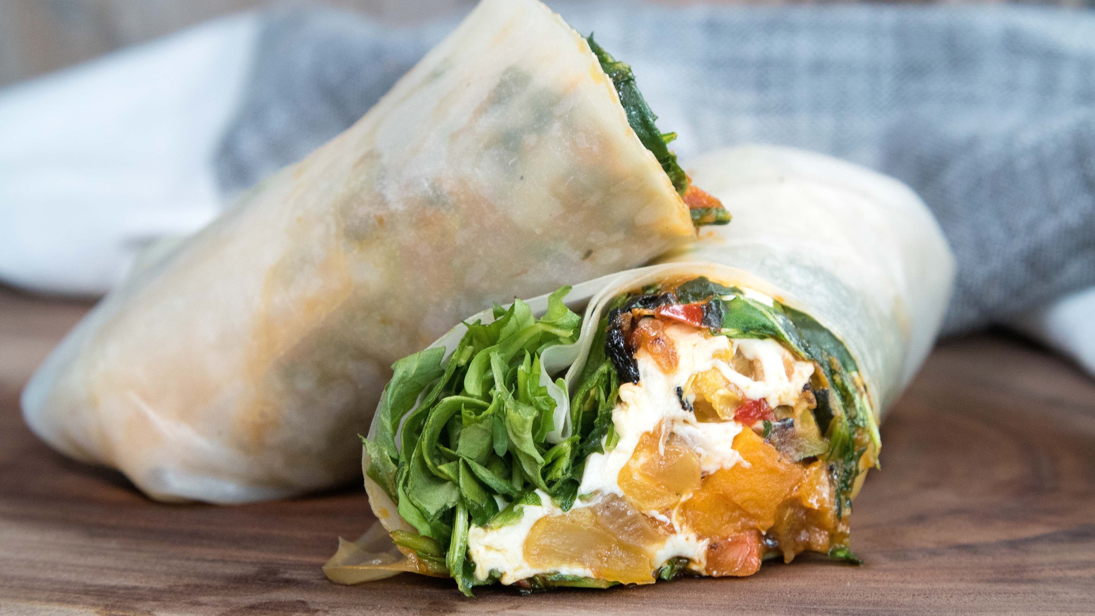 Order Grilled Vegetable Wrap food online from Rotiss-A-Q store, Mount Kisco on bringmethat.com