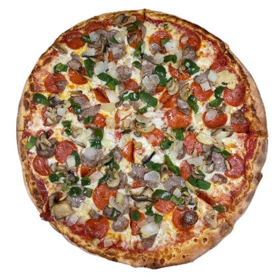 Order Supreme Pizza food online from Mac Pizza & Wings store, Richmond on bringmethat.com
