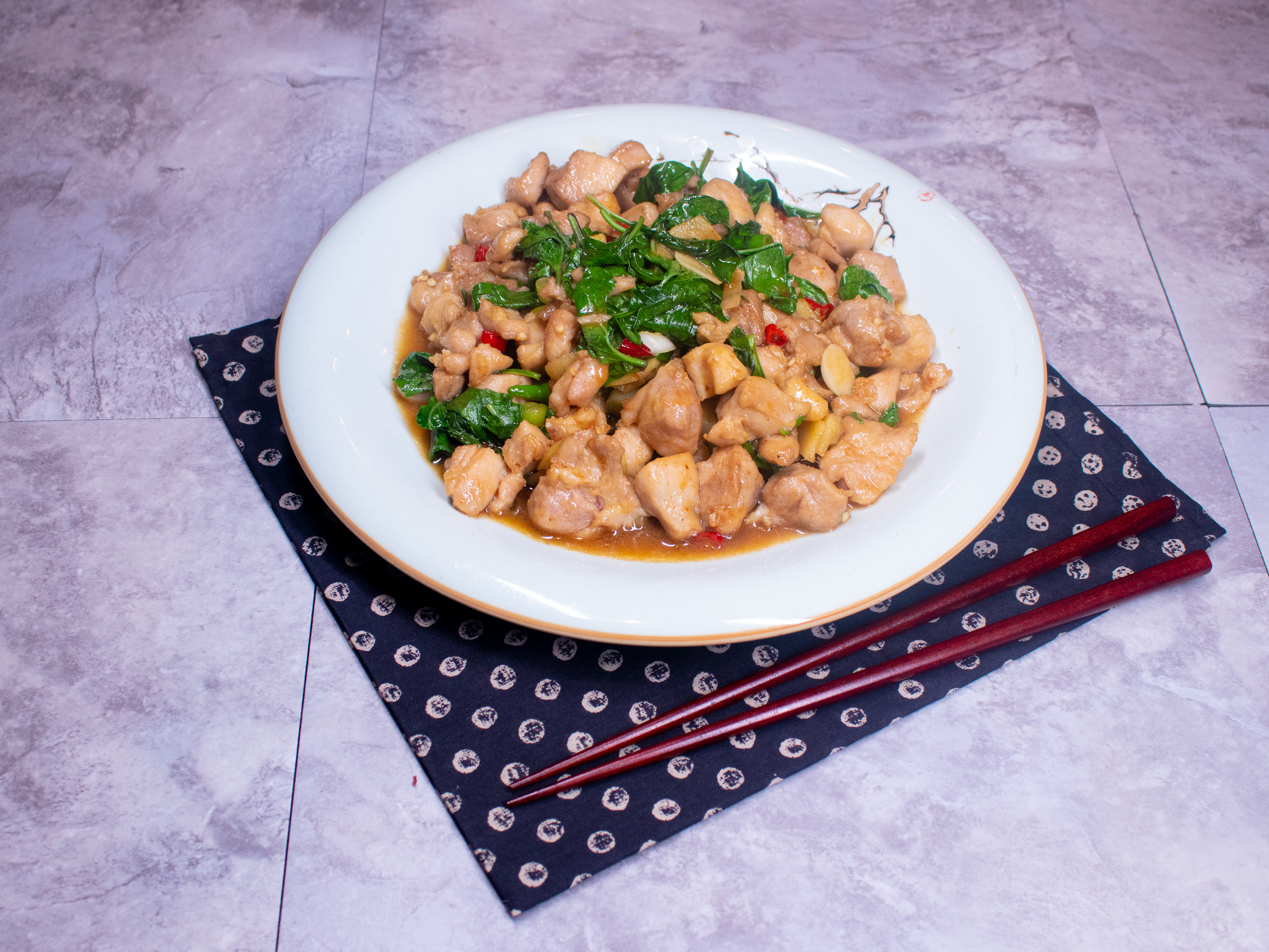Order Sauteed Chicken with Rattan Pepper food online from Hu's Cooking store, Houston on bringmethat.com