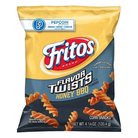 Order Fritos Flavor Twists Corn Snacks Honey BBQ Flavored (4.25 oz) food online from Rite Aid store, Yamhill County on bringmethat.com