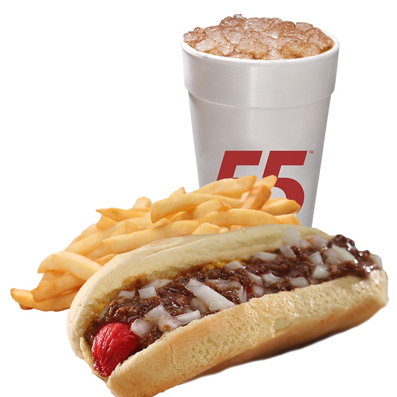 Order Hot Dog Meal food online from Hwy 55 Burgers Shakes & Fries store, Richlands on bringmethat.com