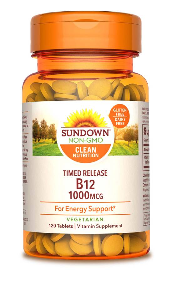 Order Sundown Naturals Vitamin B 12 Time Release (120 ct) food online from Rite Aid store, Palm Desert on bringmethat.com