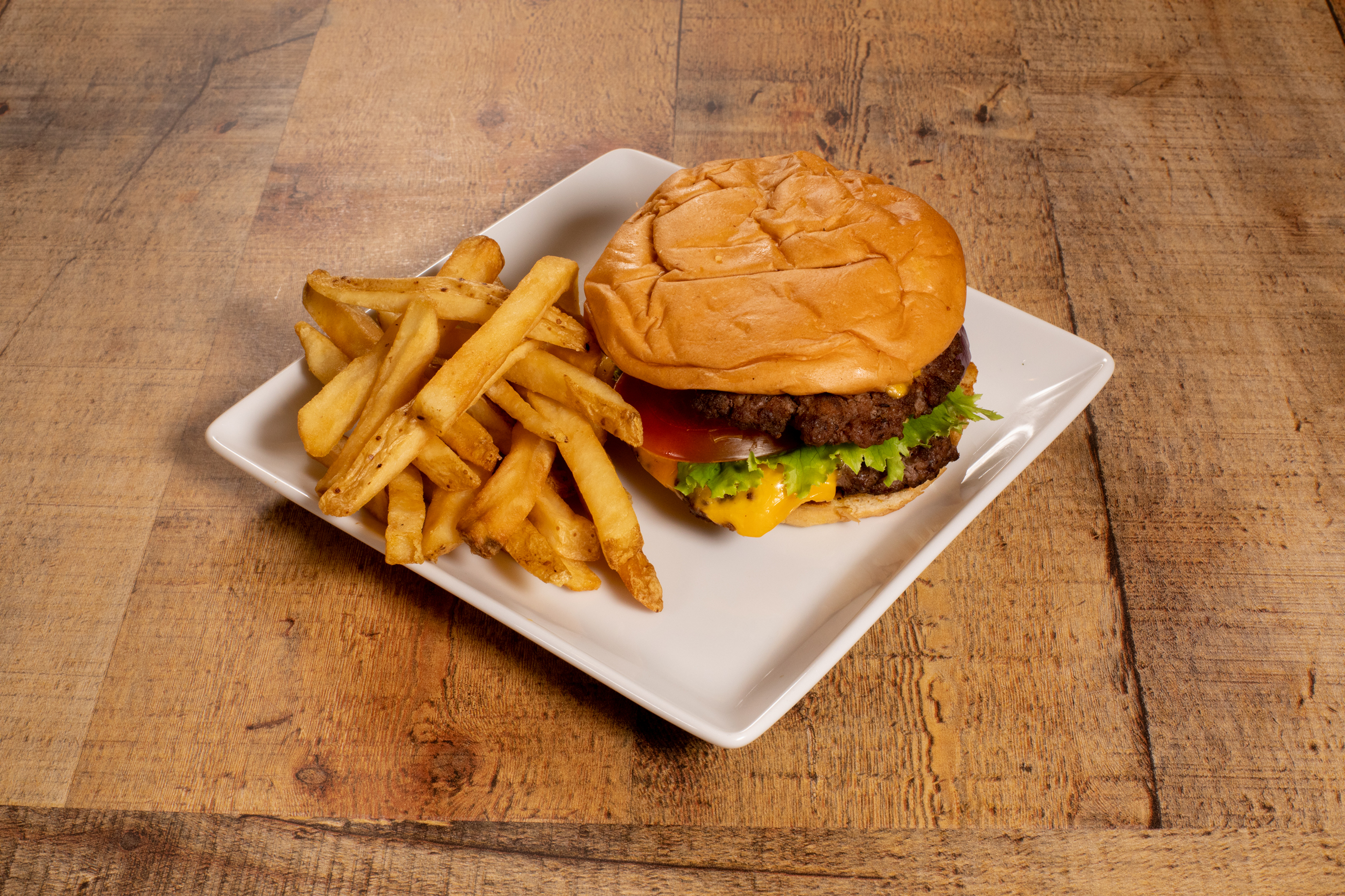 Order 4.5 oz. Double-Double Burger food online from Hunkys store, Dallas on bringmethat.com