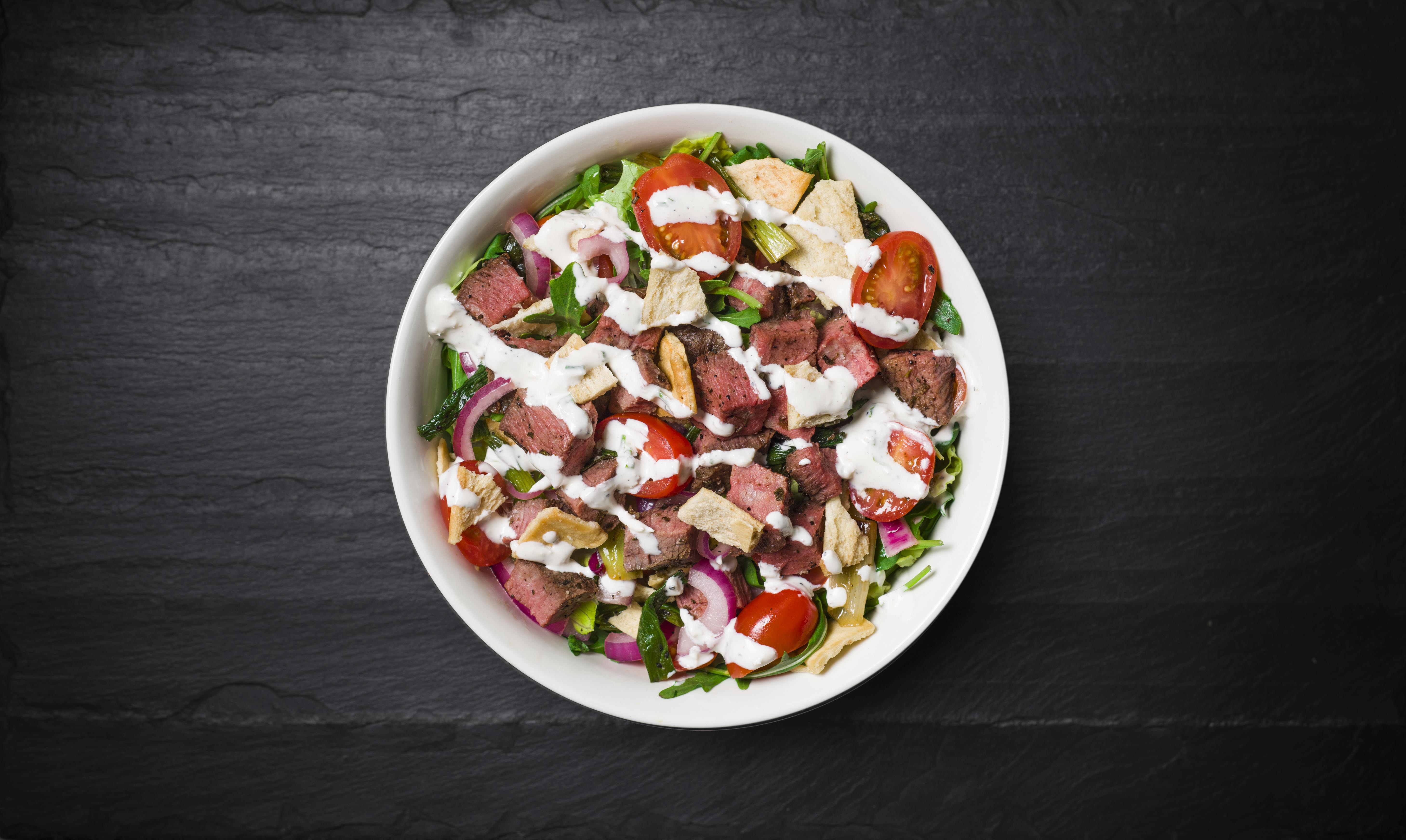 Order Steakhouse Salad food online from Quality Greens Kitchen store, Hoboken on bringmethat.com