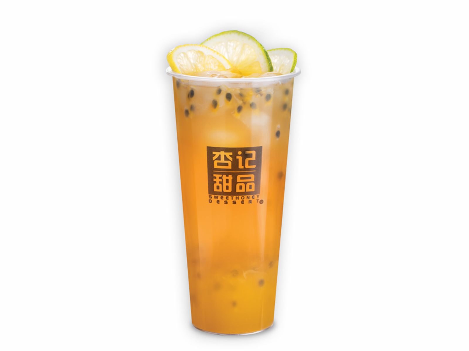 Order A22. Passion Fruit Green Tea - 熱情百香果 food online from Sweethoney Dessert store, Artesia on bringmethat.com
