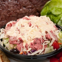 Order Beef 3-Way Salad food online from Prime Roast Beef & Pizza store, Danvers on bringmethat.com