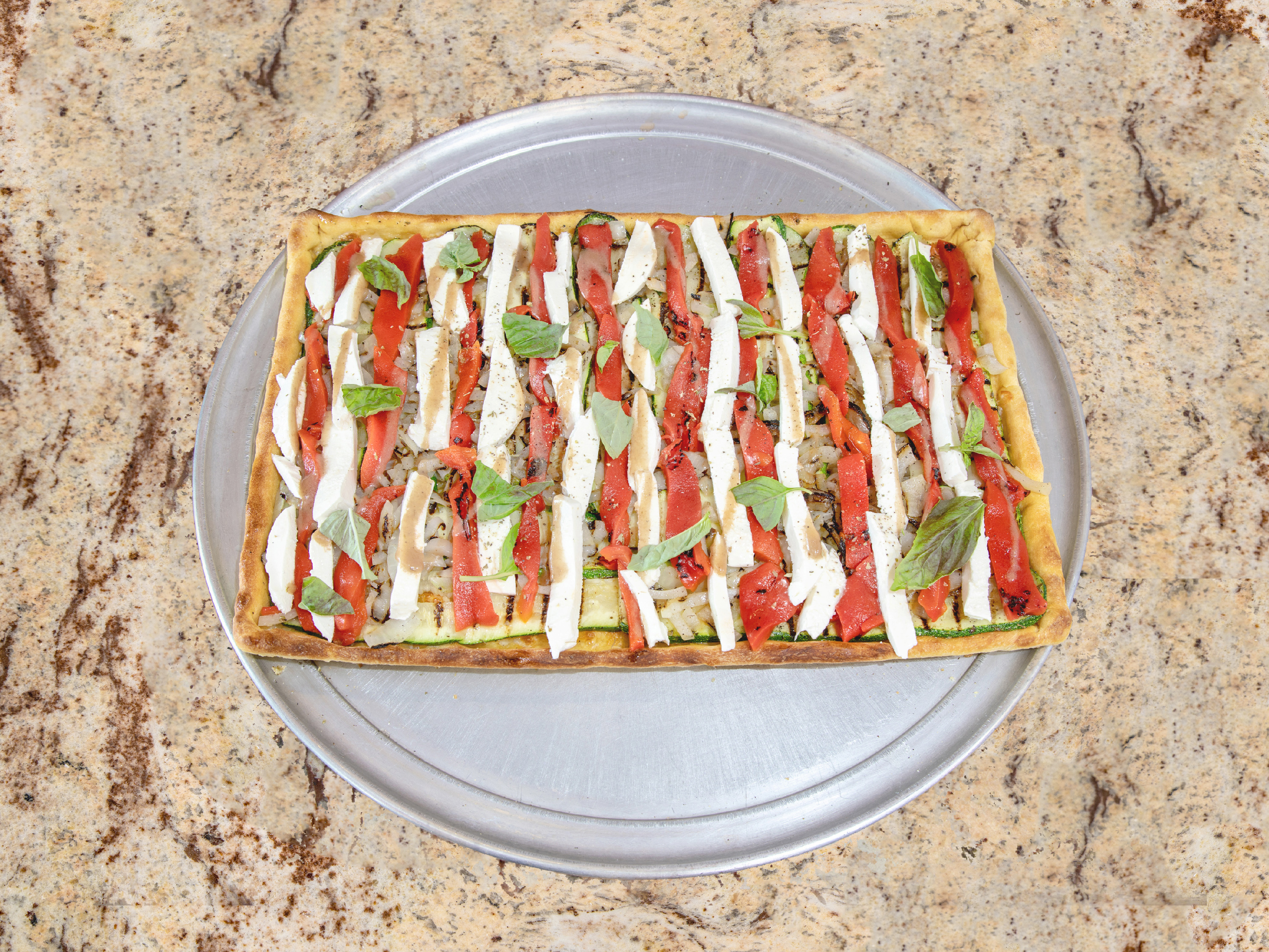 Order Grilled Vegetable Pizza food online from Locust Valley Pizza store, Locust Valley on bringmethat.com
