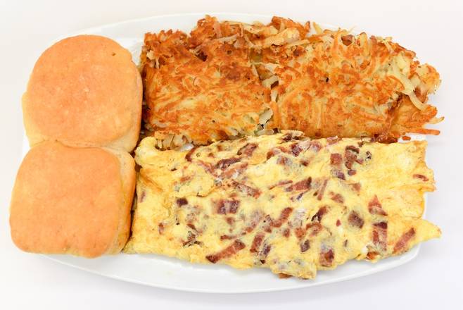 Order Bacon & Cheese Omelet food online from Franks Grill store, Houston on bringmethat.com