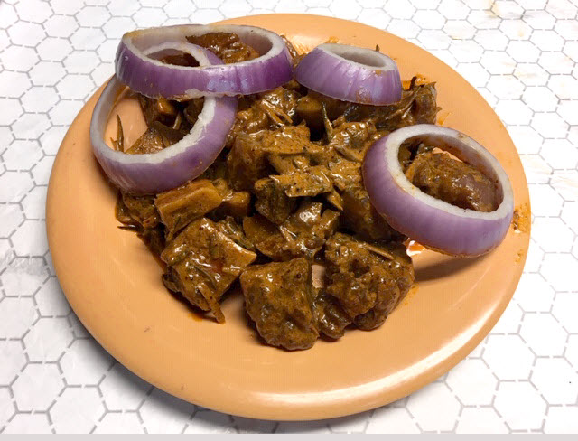 Order Nkwobi (Spicy Cow Foot) food online from Africana Cuisine store, Perry Hall on bringmethat.com