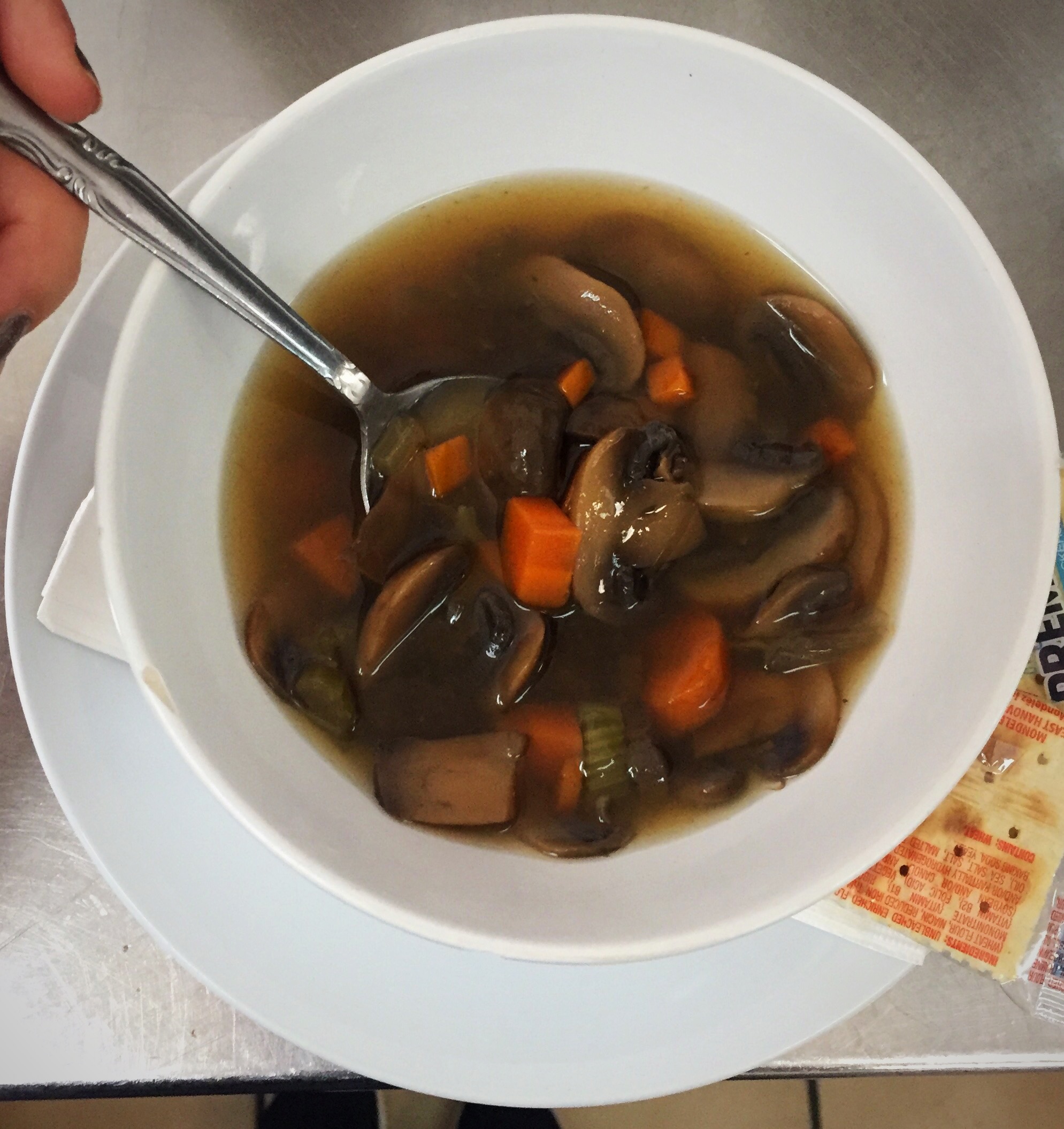 Order Mushroom Soup food online from Healthy Garden & Gourmet Pizza store, Collingswood on bringmethat.com