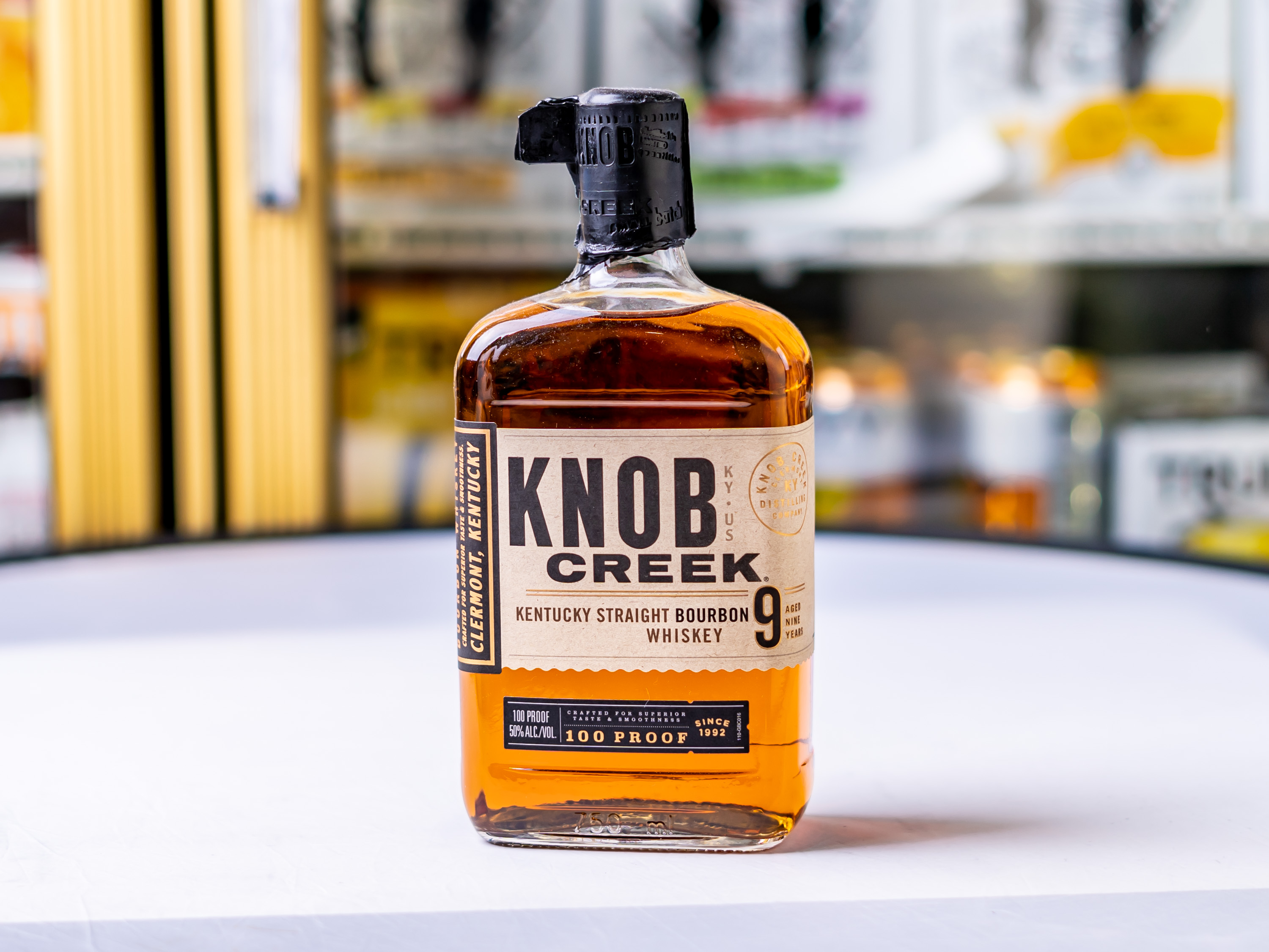Order Knob Creek 100 Proof Straight Bourbon Whiskey food online from Beyer Market store, San Diego on bringmethat.com