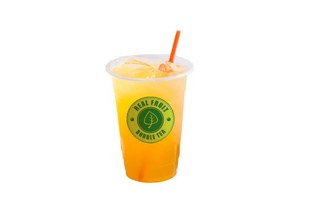 Order Peach Green Tea food online from Real Fruit Bubble Tea store, Paramus on bringmethat.com
