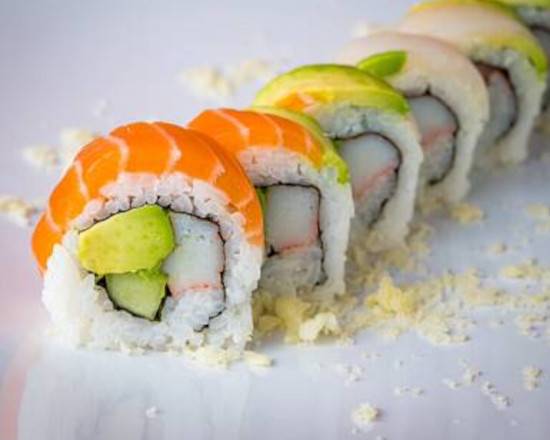 Order Rainbow Roll food online from Sushi Runner Express store, South Miami on bringmethat.com
