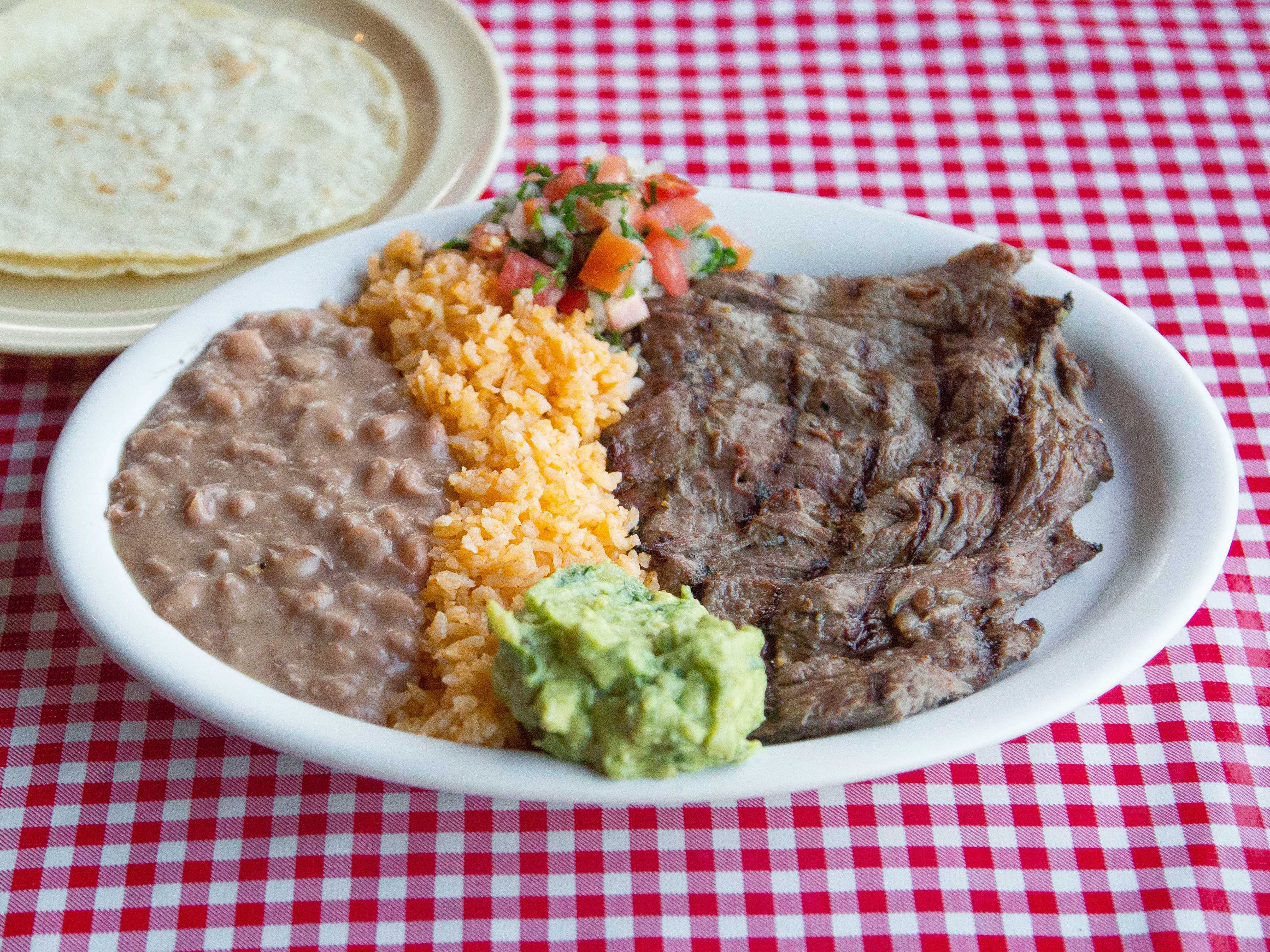 Order Carne Asada food online from Tere Mexican Grill store, Studio City on bringmethat.com