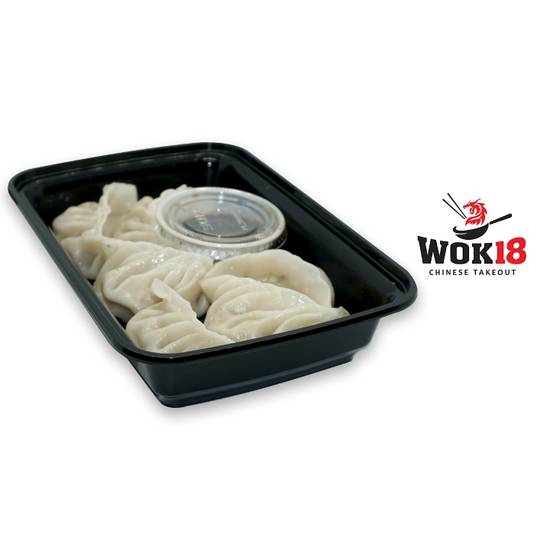 Order Beef dumplings (6 pcs) food online from Wok 18 store, Teaneck on bringmethat.com