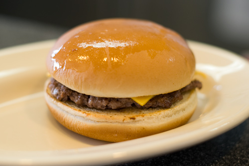 Order 1/3 lb. Cheeseburger food online from Salamones Italian Pizzeria And Restaurant store, Cherry Valley on bringmethat.com