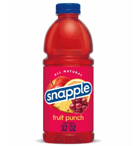 Order Snapple Juice - Fruit Punch 32 oz food online from IV Deli Mart store, Goleta on bringmethat.com