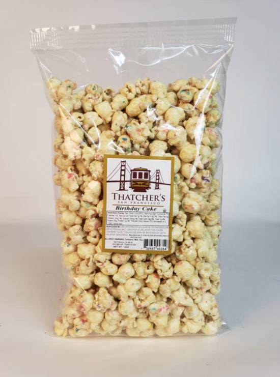 Order Birthday Cake - 12 Oz food online from Thatcher's Special Popcorn store, San Francisco on bringmethat.com