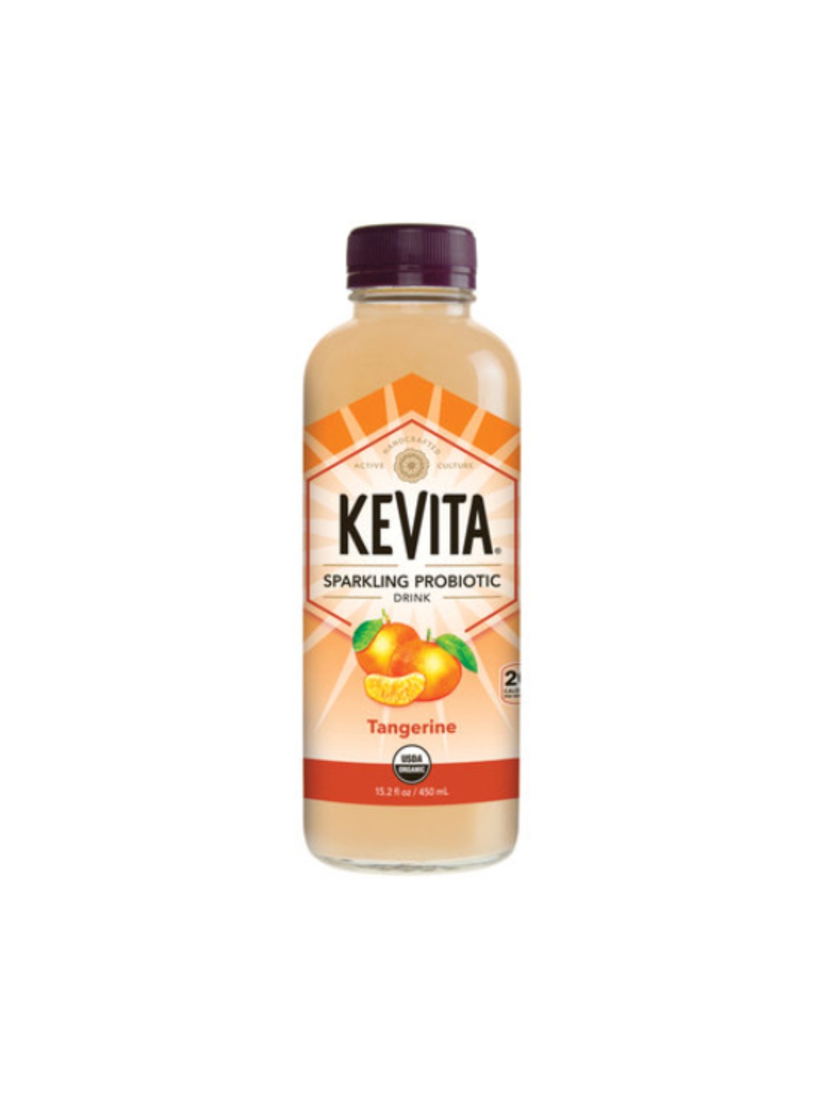 Order Kevita Organic Sparkling Probiotic Tangerine Drink (15.2 oz) food online from Stock-Up Mart store, Minneapolis on bringmethat.com