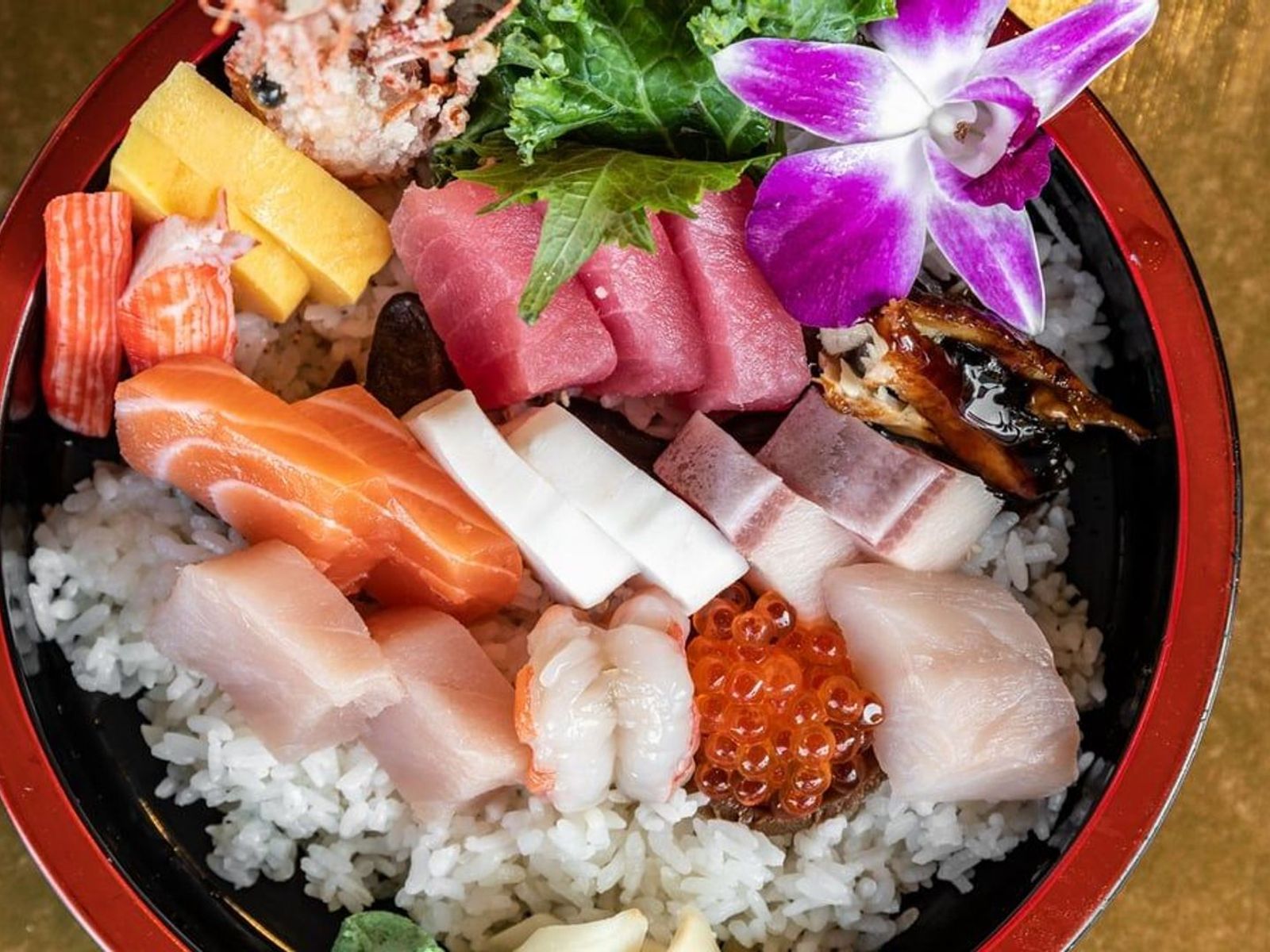 Order Dinner CHIRASHI DELUXE food online from Sushi Aoi store, Washington on bringmethat.com