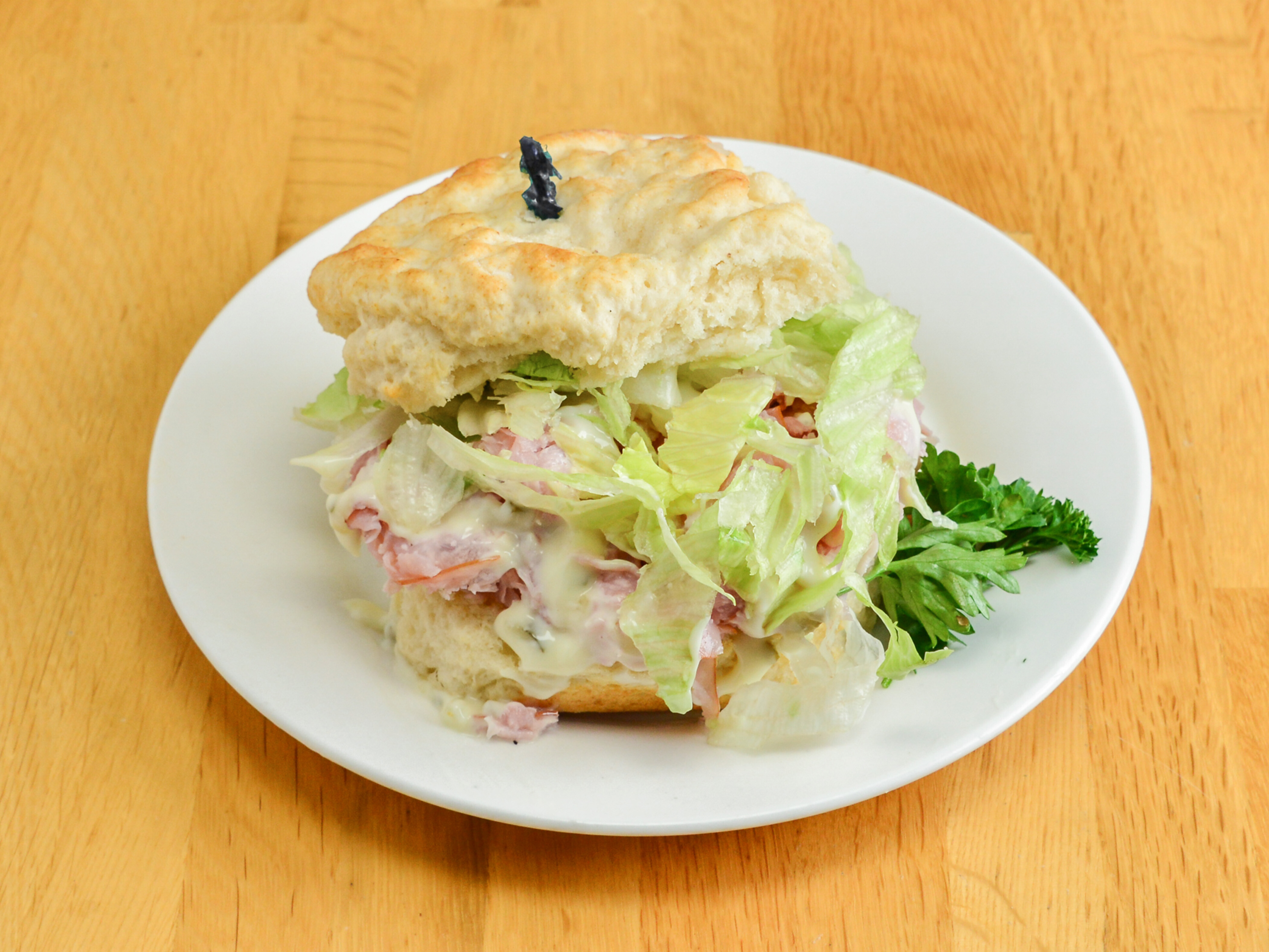 Order The Henderson Biscuit food online from Grumpy Gary Grill store, Huntington on bringmethat.com