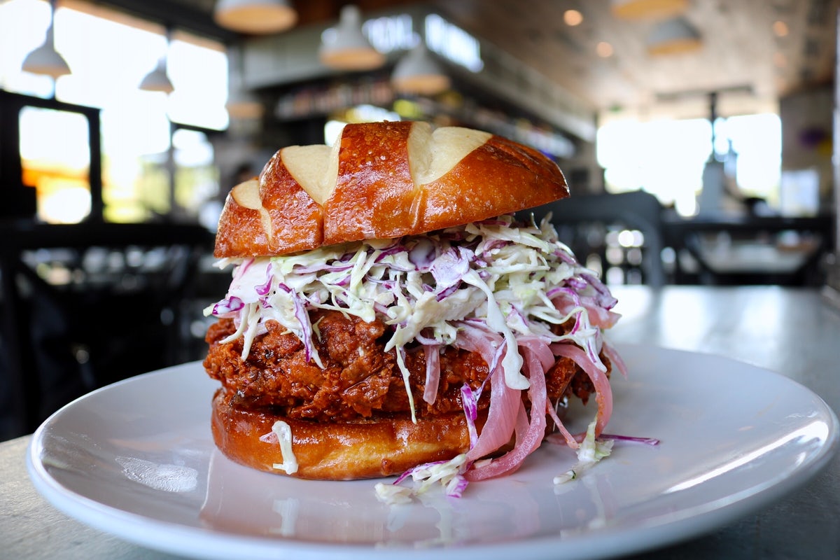 Order Houston Hot Chicken Sandwich food online from Dish Society store, Houston on bringmethat.com