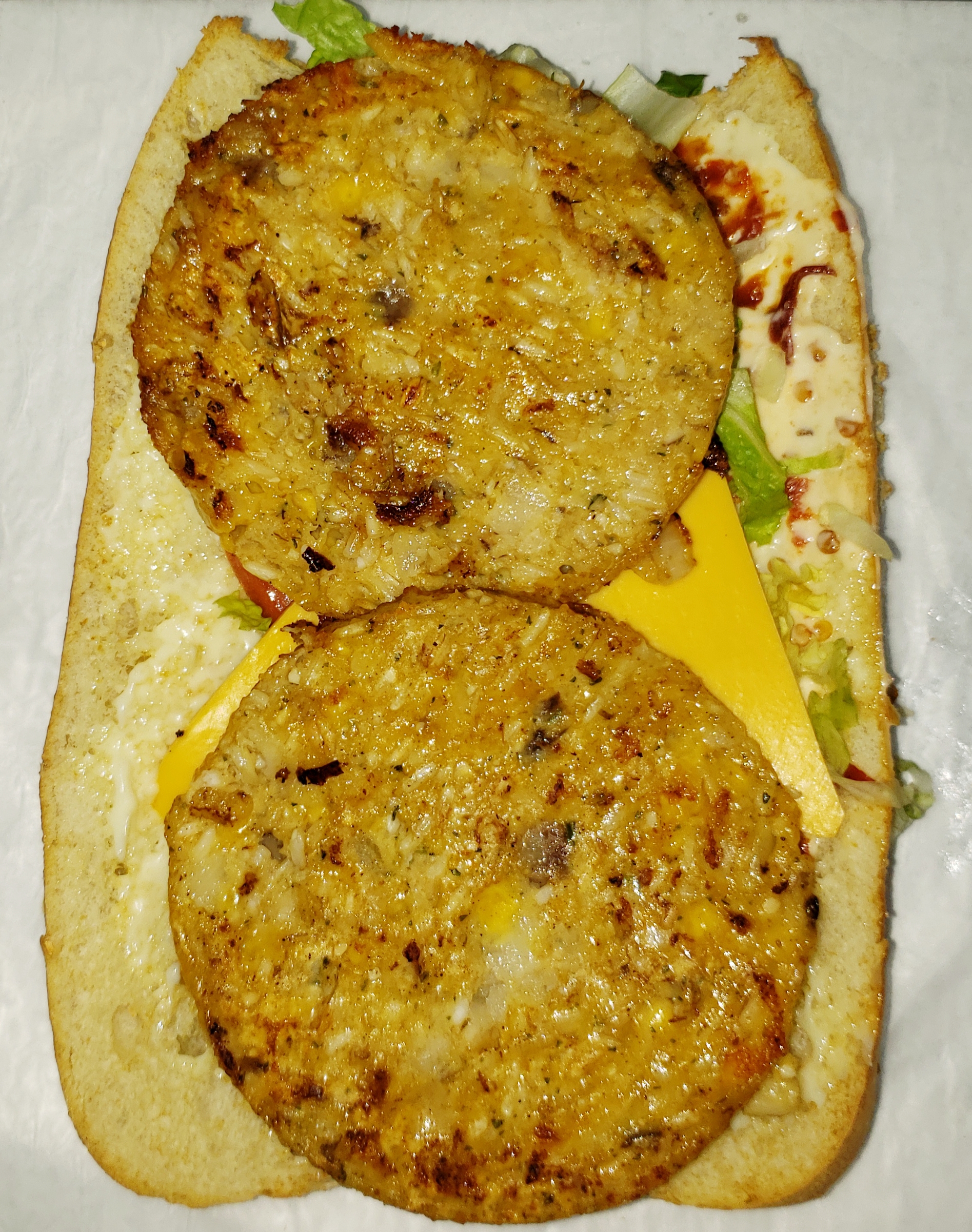Order Veggie Burger Sub food online from Pizza Mart store, Baltimore on bringmethat.com