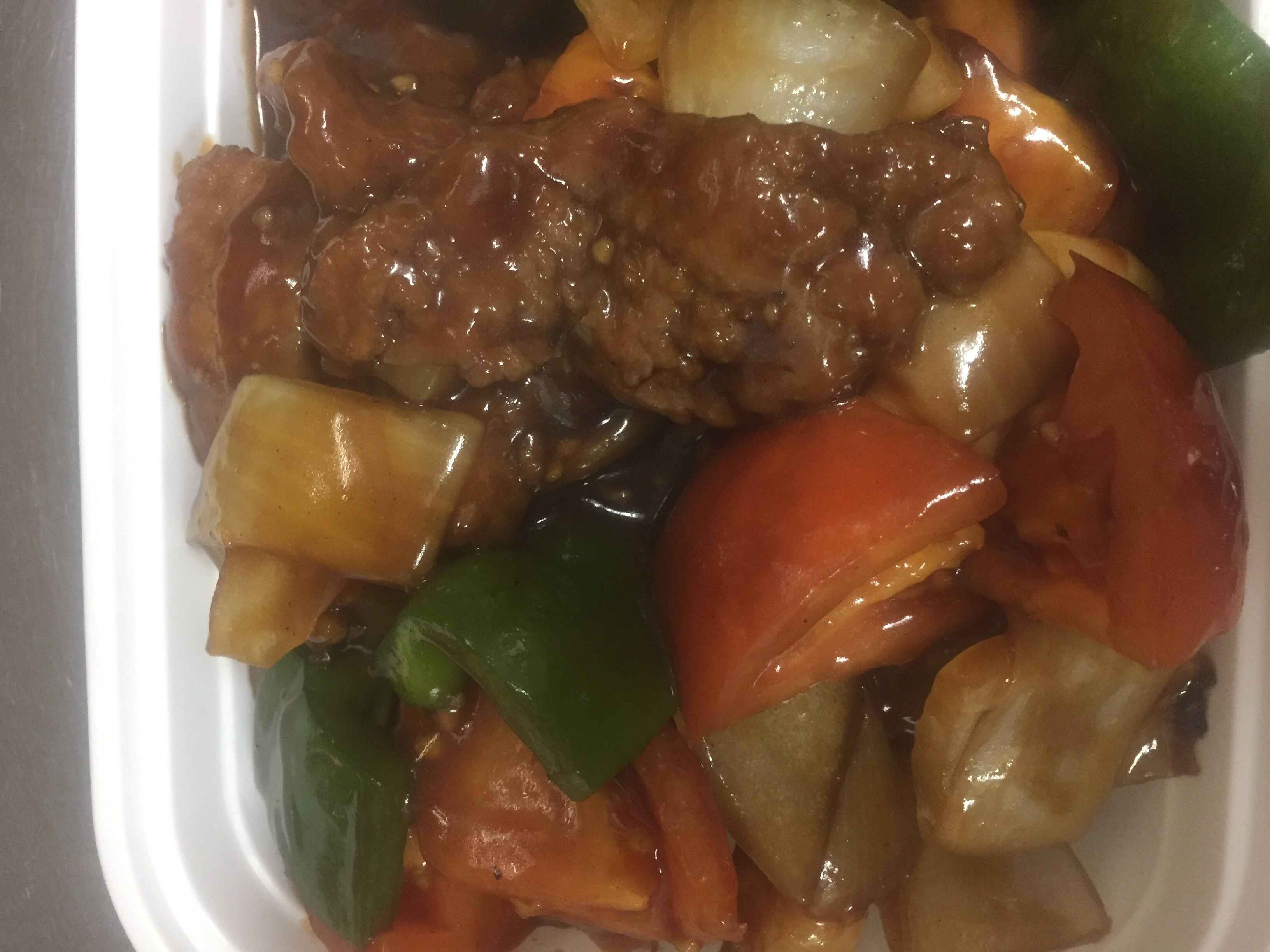 Order 203. Beef with Tomato and Green Pepper food online from See Thru Chinese Kitchen store, Chicago on bringmethat.com