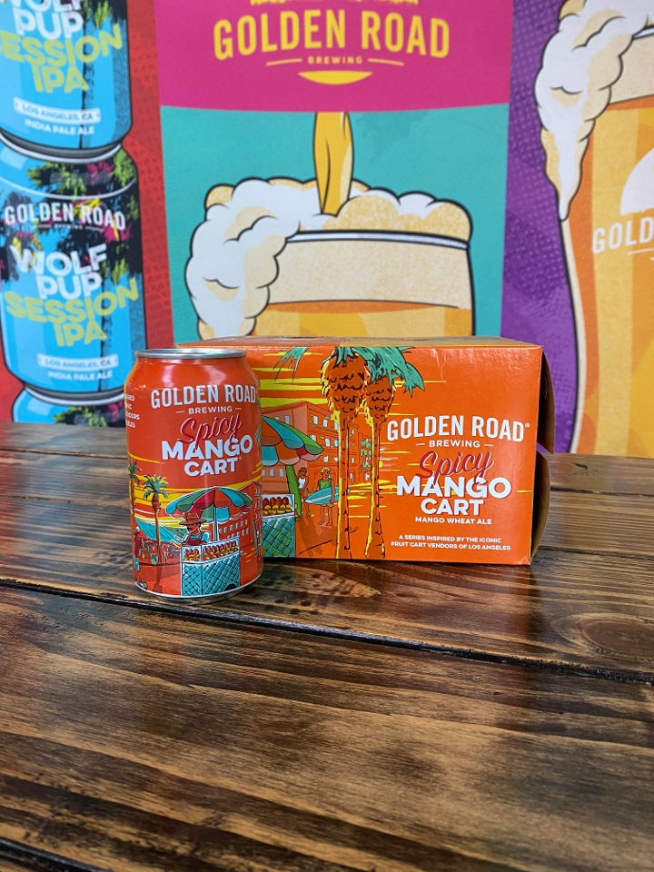 Order Spicy Mango Cart 6-Pack food online from Golden Road Brewing store, Sacramento on bringmethat.com