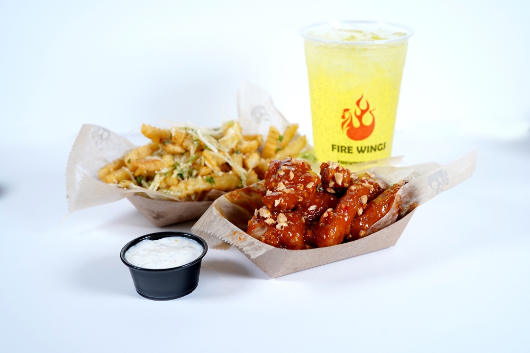 Order 6 PC COMBO food online from Fire Wings store, Sacramento on bringmethat.com