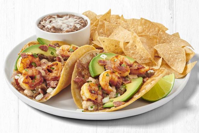 Order Grilled Gourmet™ Shrimp Two Taco Plate food online from Rubio store, San Clemente on bringmethat.com
