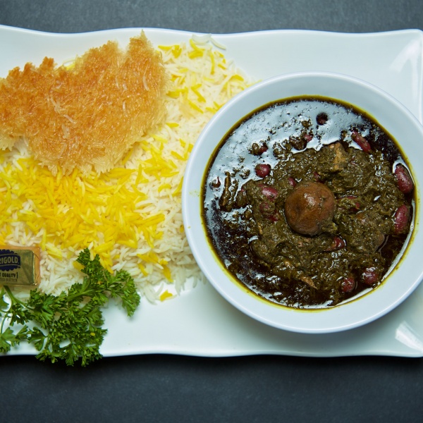 Order Ghormeh Sabzi Plate food online from North Park Produce Bakery & Grill store, Poway on bringmethat.com