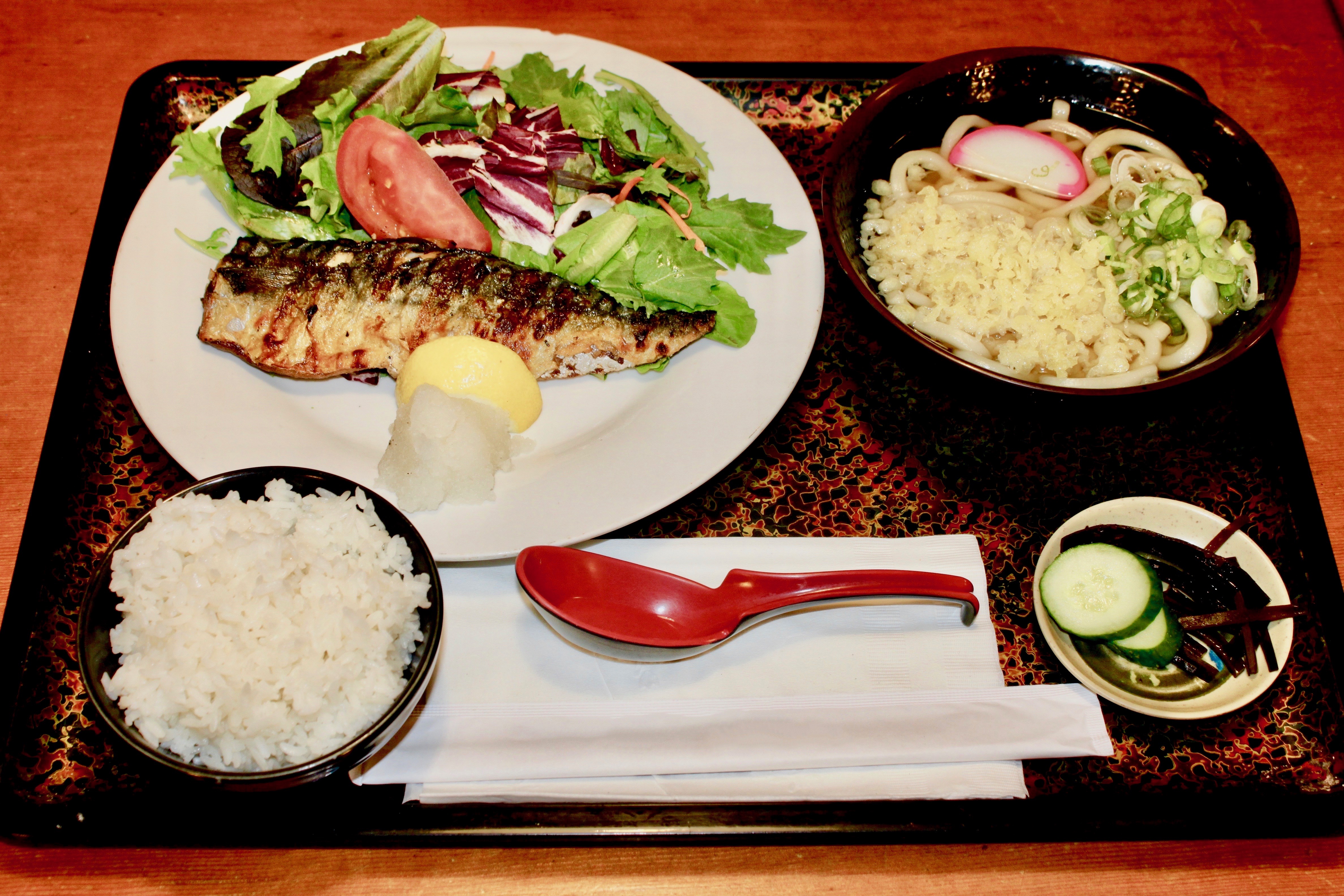 Order Saba Set food online from Kotohira Restaurant store, Gardena on bringmethat.com
