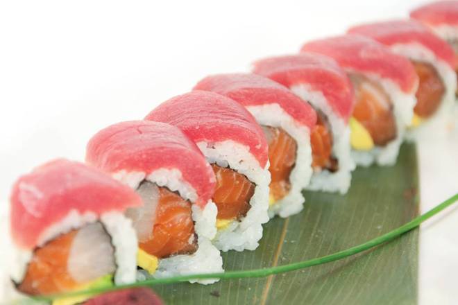 Order Red Rainbow Roll food online from Mika Sushi 3 store, Denver on bringmethat.com