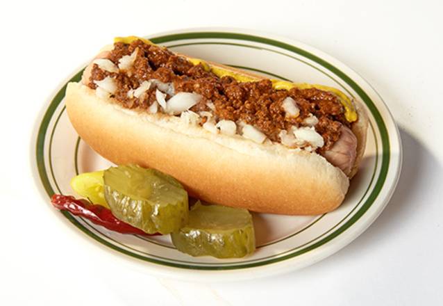 Order Front Street Frank | American Hot Dog food online from Packo's store, Sylvania on bringmethat.com