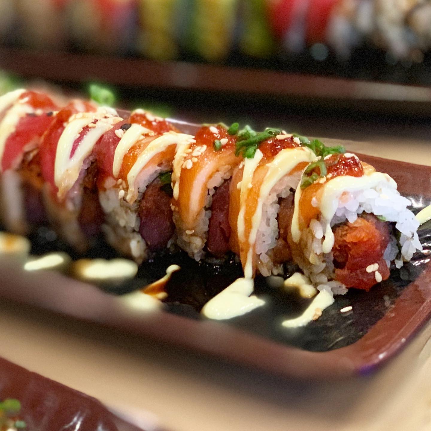 Order R12. Volcano Roll food online from Sushi One store, Reno on bringmethat.com