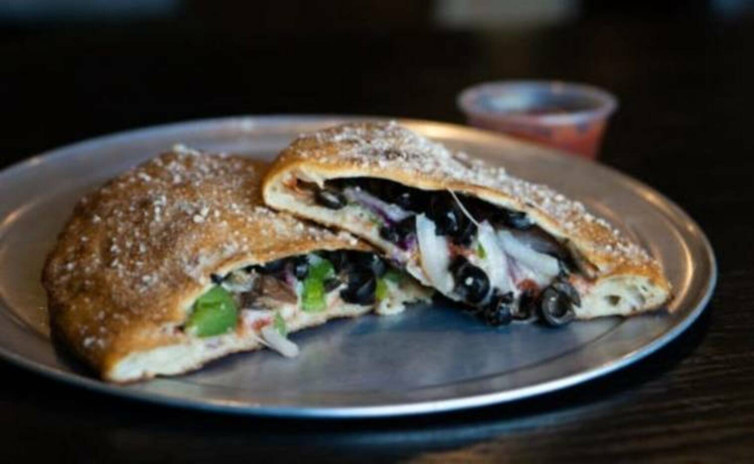Order Plain Jane Veggie Calzone (8" Personal) food online from Peace Love And Pizza store, Alpharetta on bringmethat.com