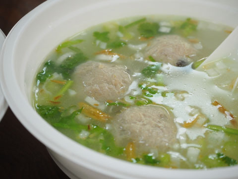 Order 12. Meat Ball Soup 貢丸湯 food online from BD Cafe store, Chino on bringmethat.com