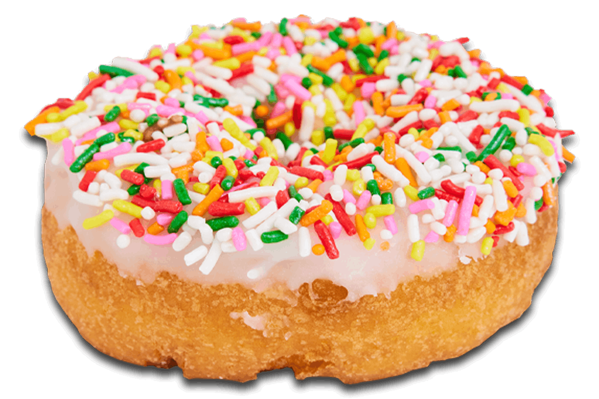 Order Sprinkles Iced Cake food online from Randy Donuts store, Costa Mesa on bringmethat.com