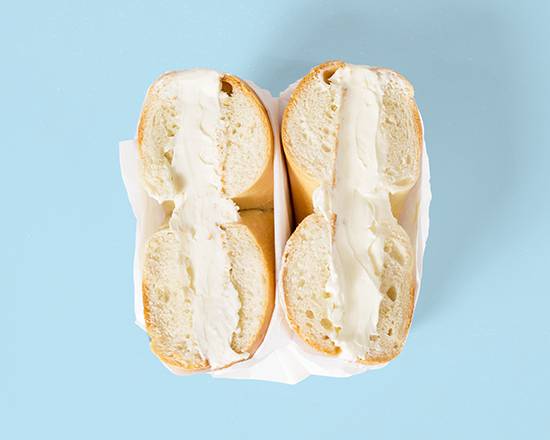 Order Bagel w/ Cream Cheese food online from Brekkie Bagels store, Troy on bringmethat.com