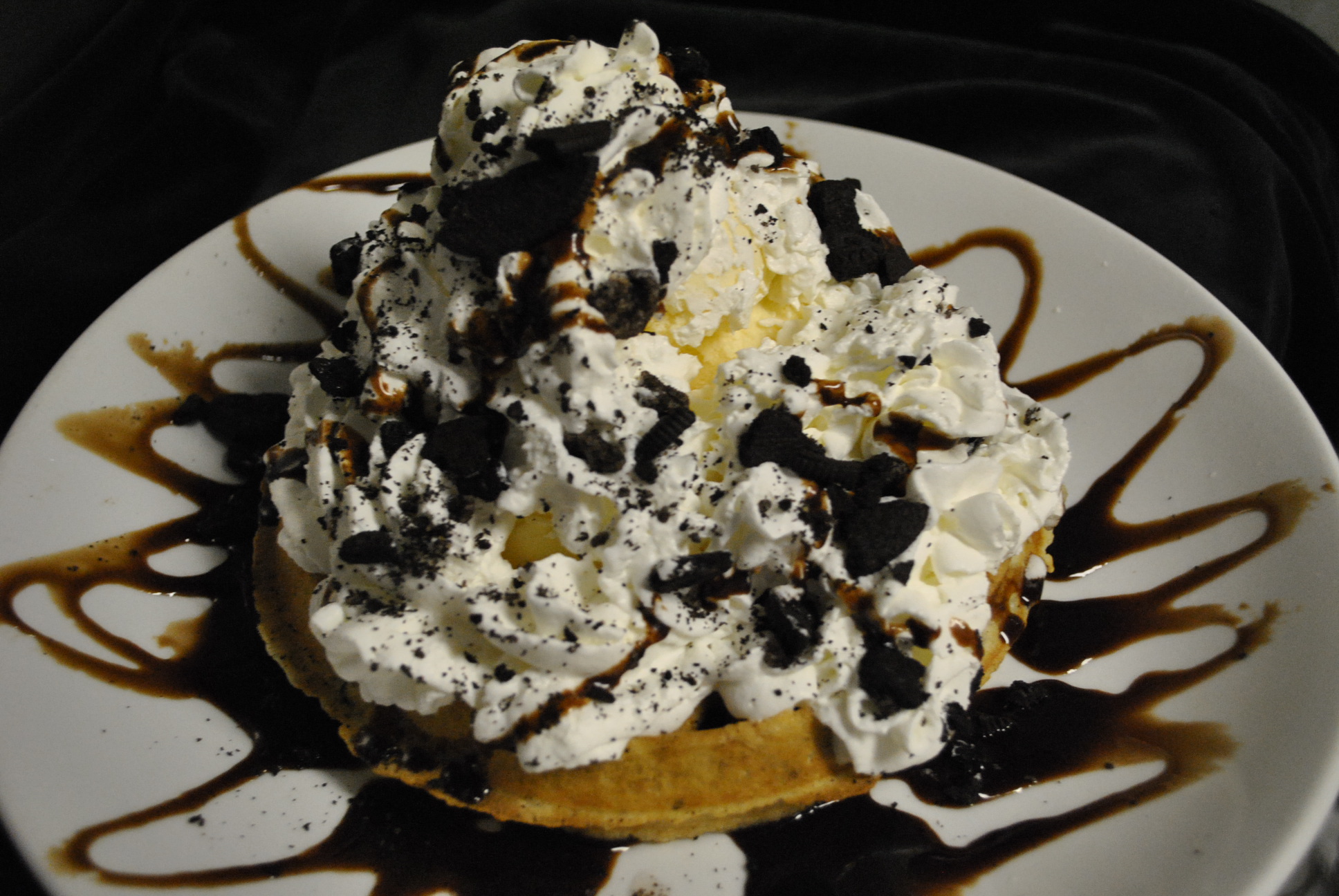 Order Oreo Crunch Waffle food online from Crosstown diner store, Bronx on bringmethat.com