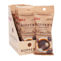 Order Kopper's Grab Bag - Espresso Beans in Milk, Dark & White Chocolate) food online from Fferins Of Brooklyn store, Brooklyn on bringmethat.com
