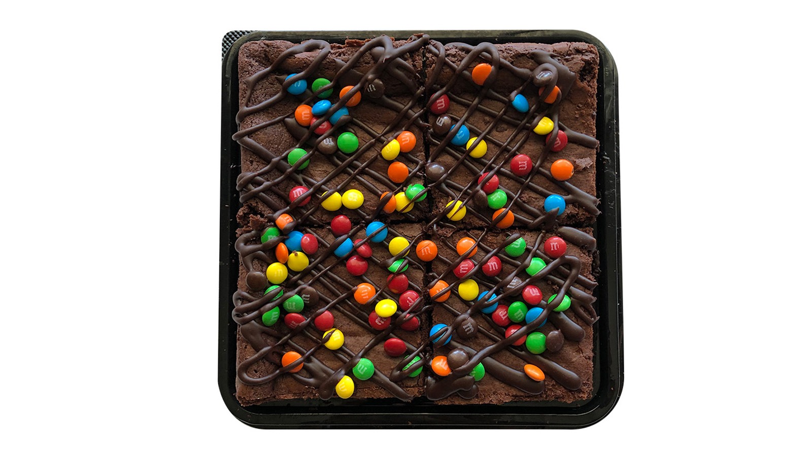 Order Hand Crafted M&M Topped Fudge Brownies, 4 ct. food online from Save Mart Supermarket store, Lodi on bringmethat.com