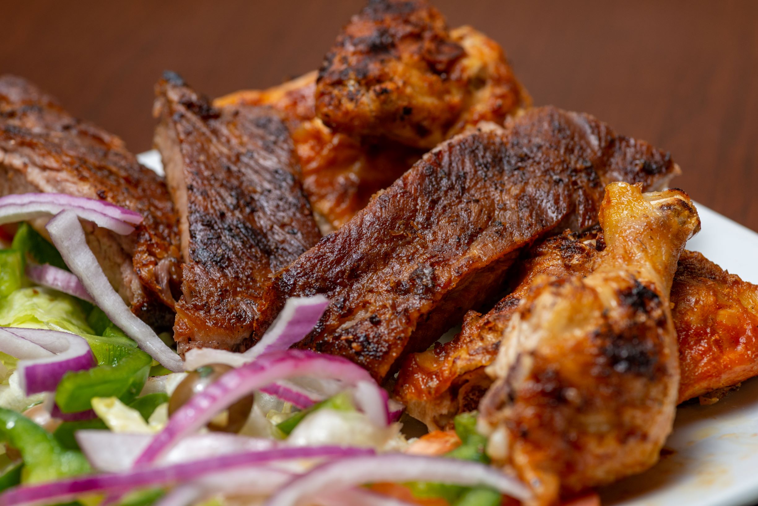 Order BBQ Combo Chicken and Pork Ribs food online from Stephanie Bbq store, Nutley on bringmethat.com