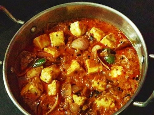 Order Kadai Paneer (16oz.) food online from Chef of India store, Jersey City on bringmethat.com