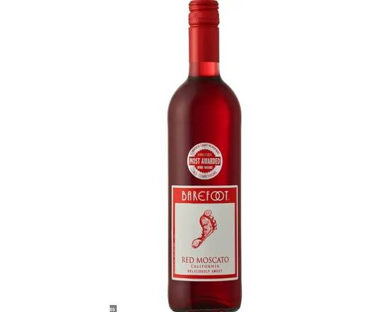 Order barefoot 750ml red moscato food online from Windy City Liquor Market store, El Cajon on bringmethat.com