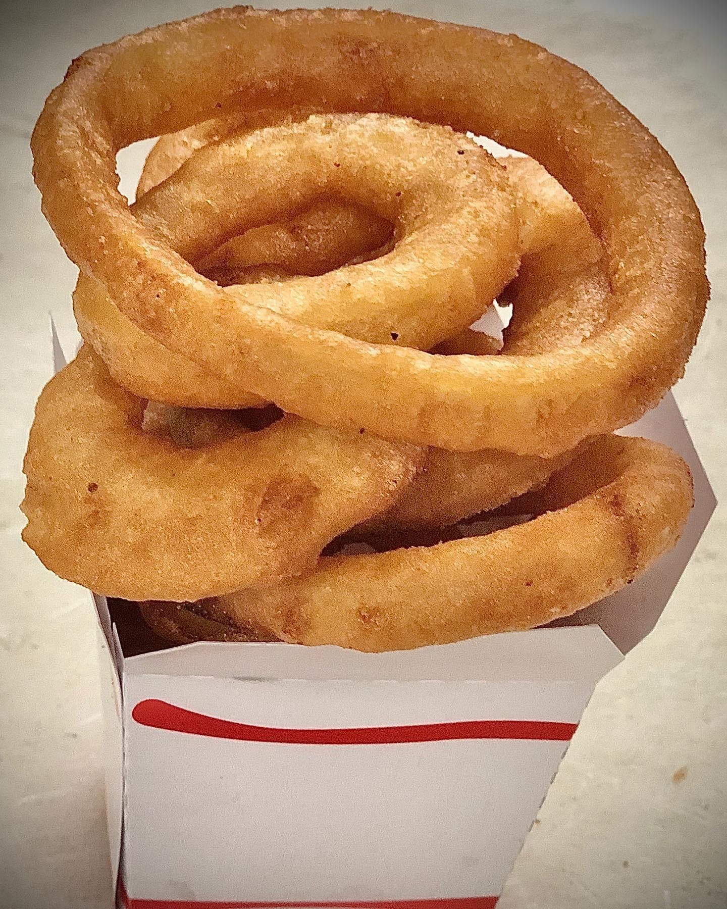 Order Onion Rings - Small food online from Kelley Square Pizza store, Worcester on bringmethat.com