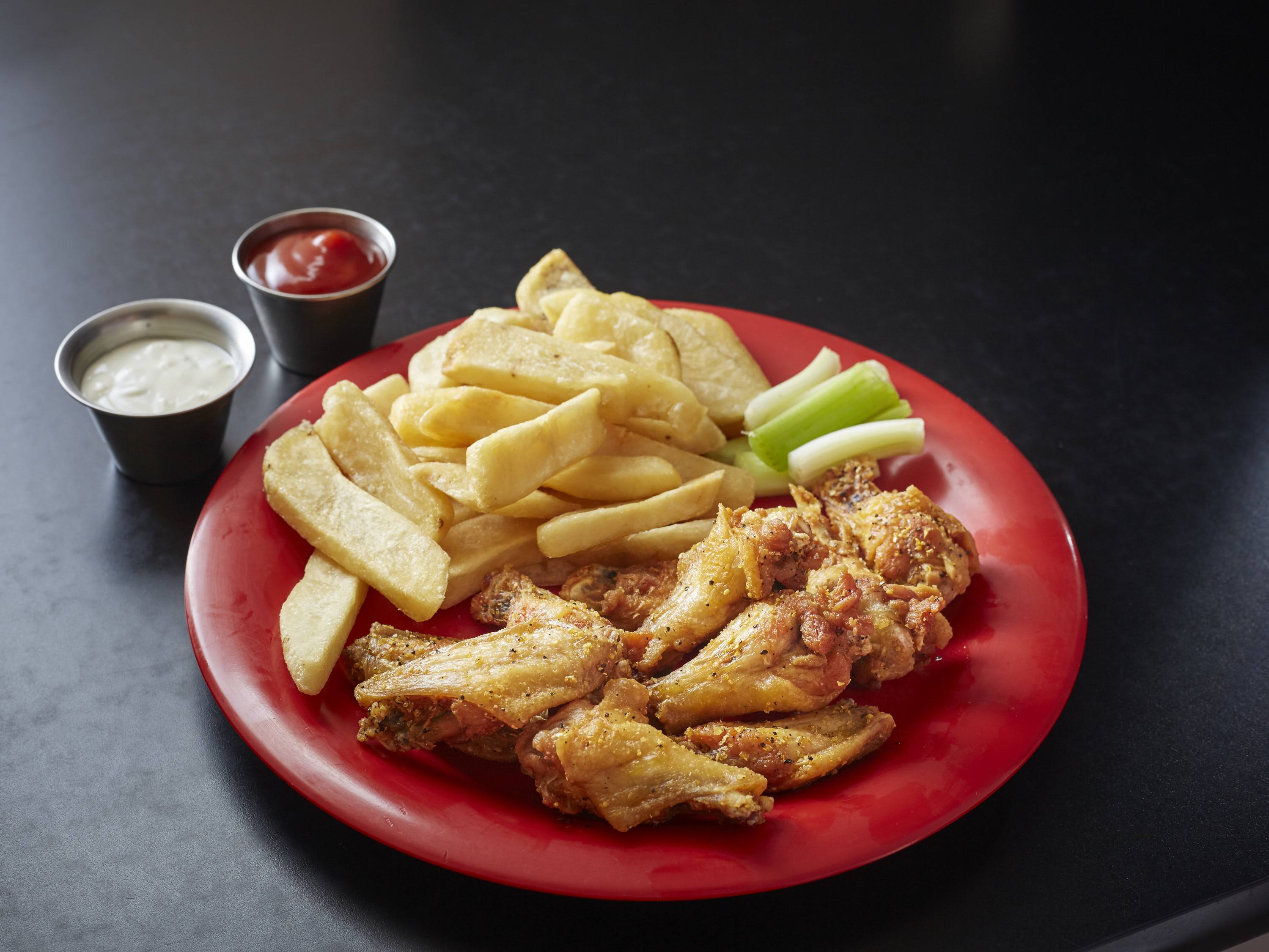 Order 10 Piece Wings with Fries food online from Bandido Wing House store, Marietta on bringmethat.com