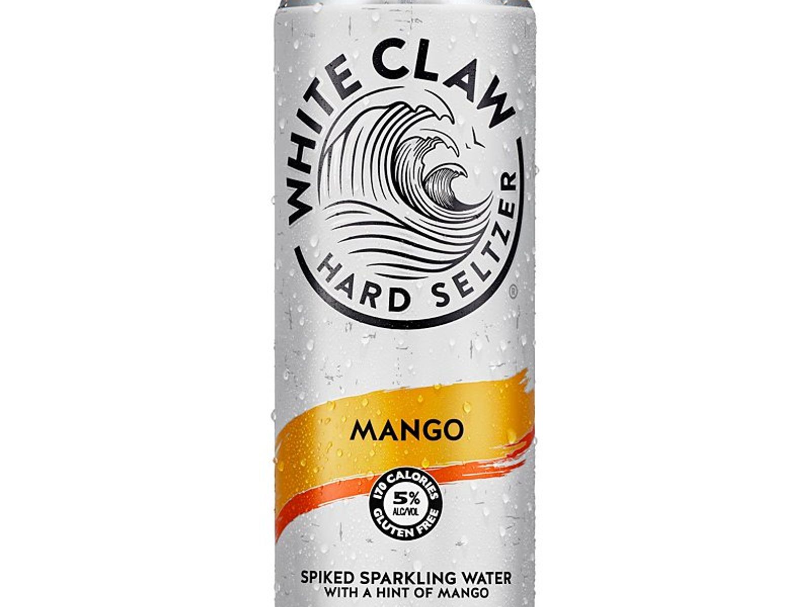 Order White Claw 'Mango' 12oz Can food online from Angelo's Wine Bar store, Chicago on bringmethat.com