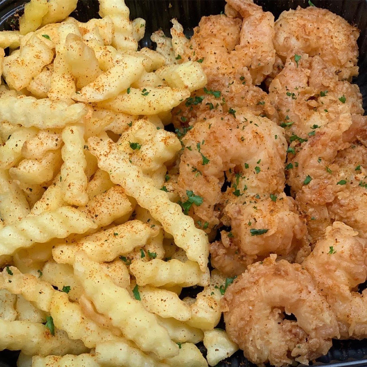 Order Shrimp & Fries Combo food online from Cuzzo's Cuisine store, Charlotte on bringmethat.com